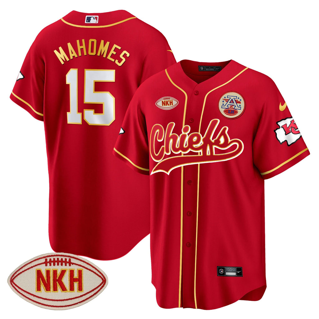 KC NKH Patch Baseball Jersey - All Stitched