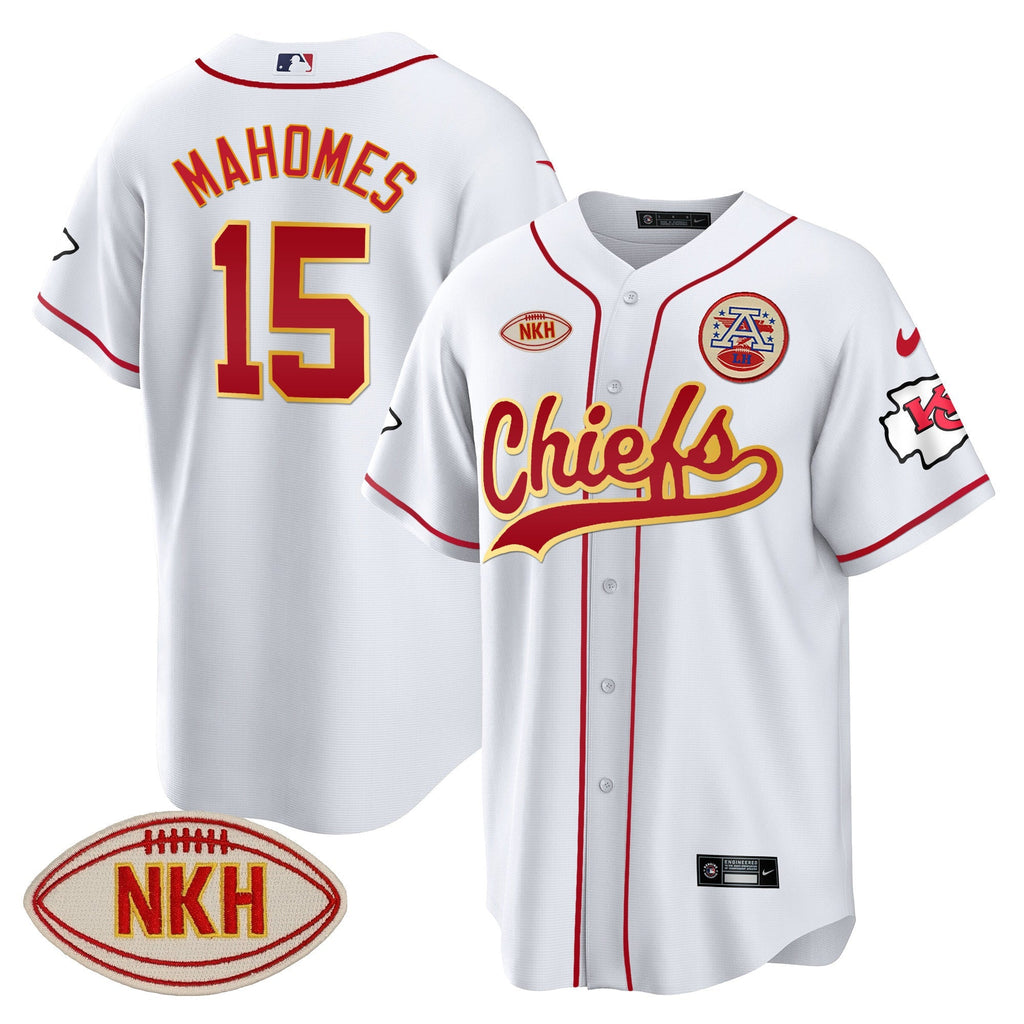 KC NKH Patch Baseball Jersey - All Stitched