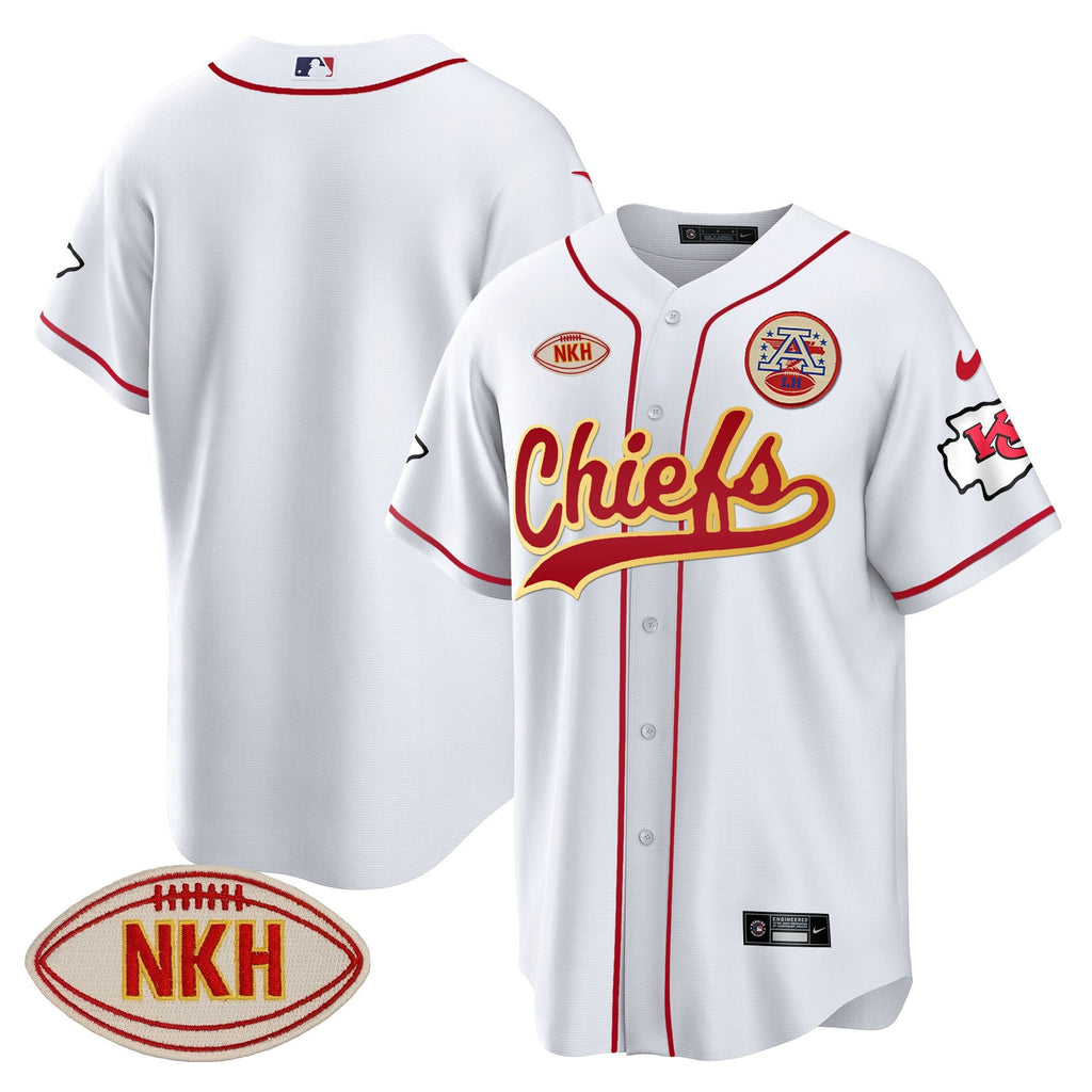 KC NKH Patch Baseball Jersey - All Stitched