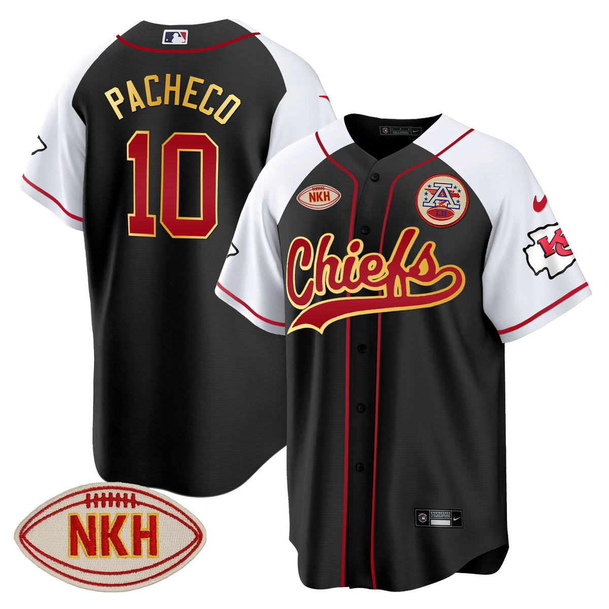 KC NKH Patch Baseball Jersey - All Stitched