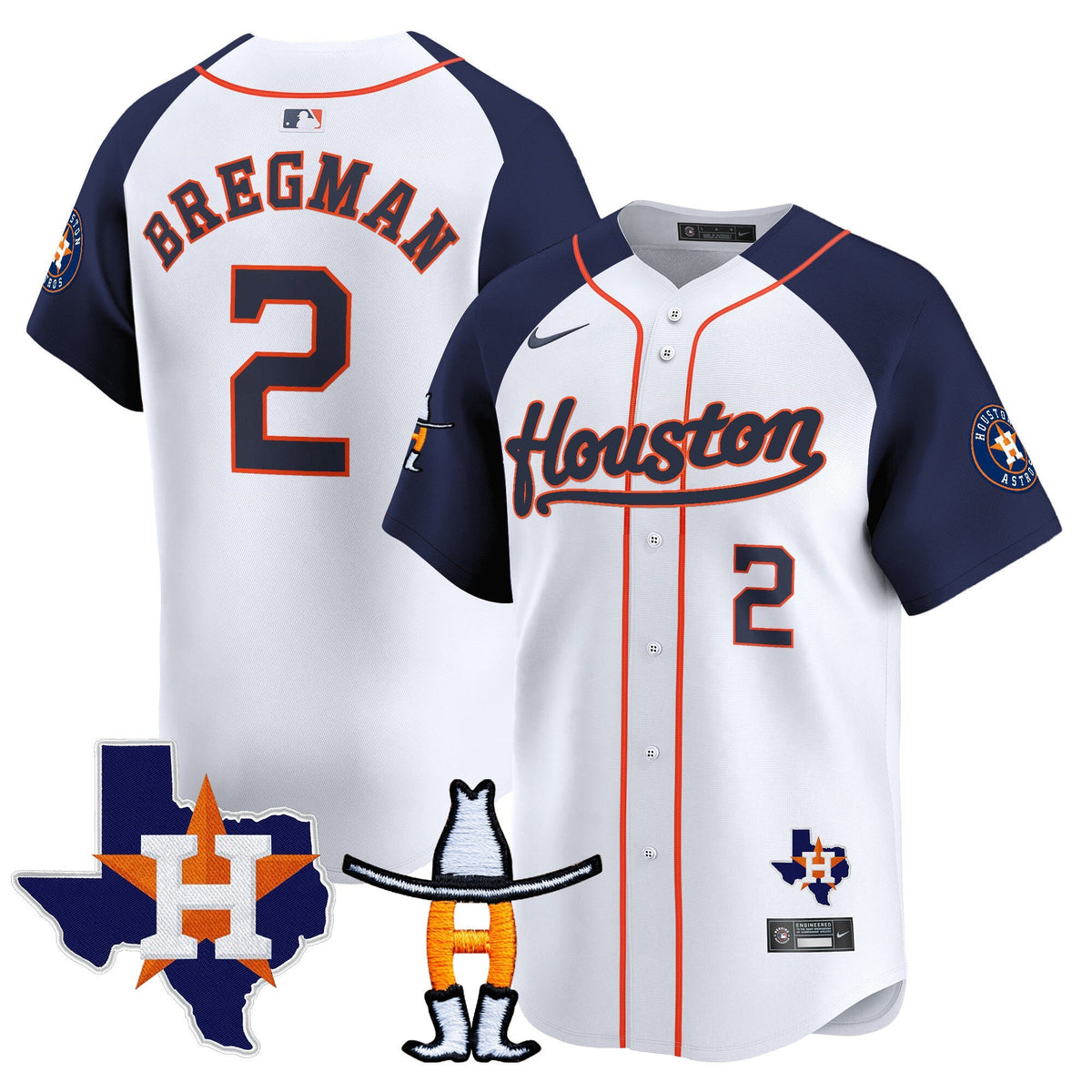 HAS Houston Rodeo Patch Vapor Premier Limited Jersey - All Stitched