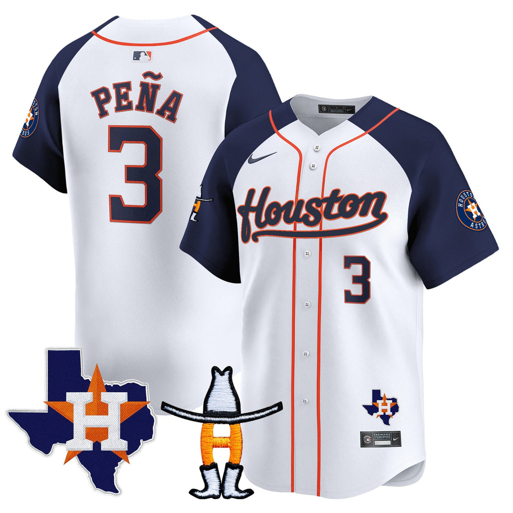 HAS Houston Rodeo Patch Vapor Premier Limited Jersey - All Stitched