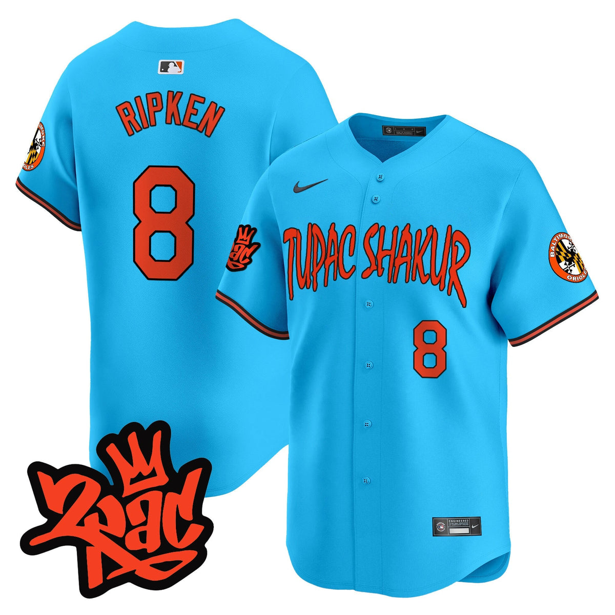 Menâs BAL Tupac Shakur Vapor Premier Limited Jersey - All Stitched