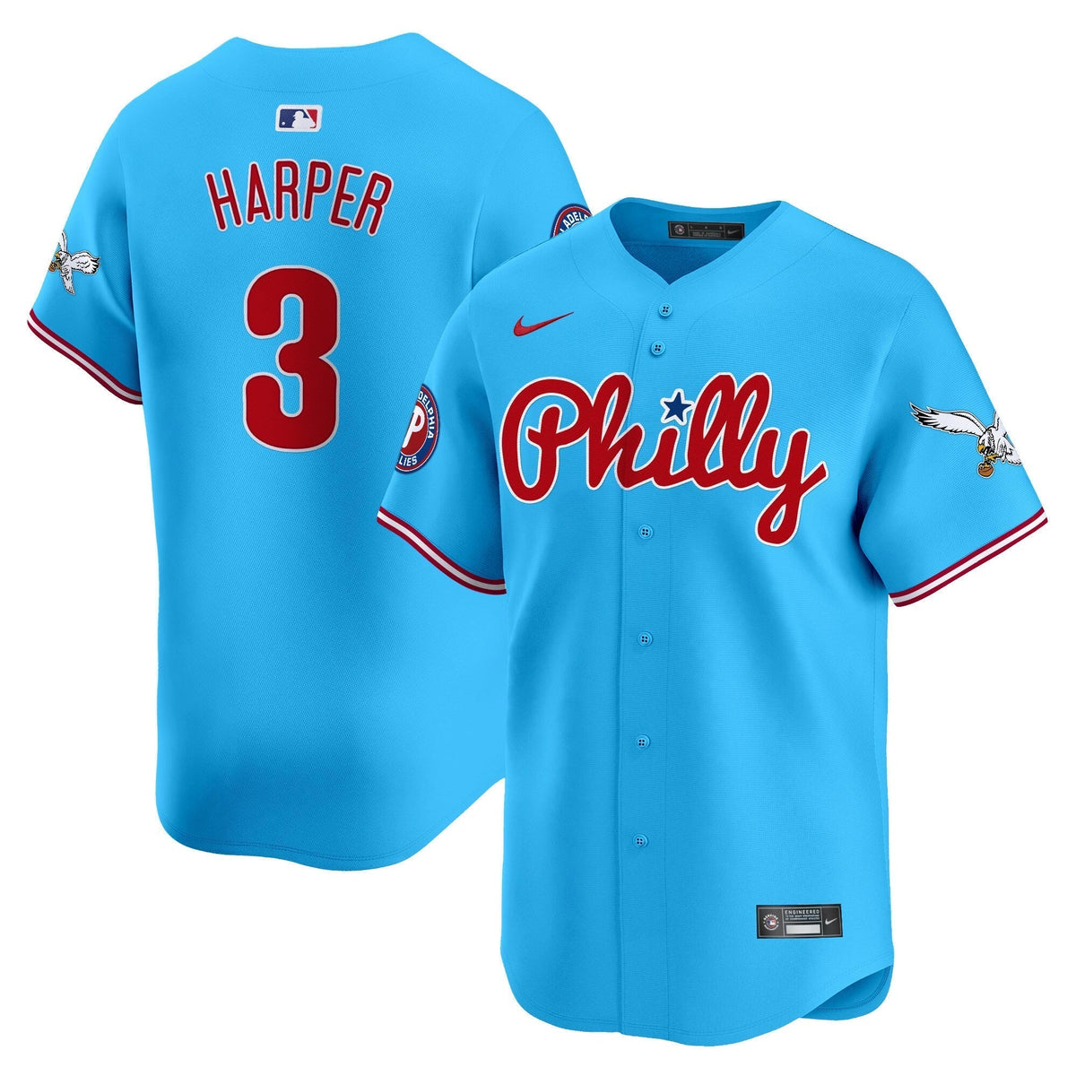 Phillies & Eagles Vapor Premier Limited Jersey - All Stitched