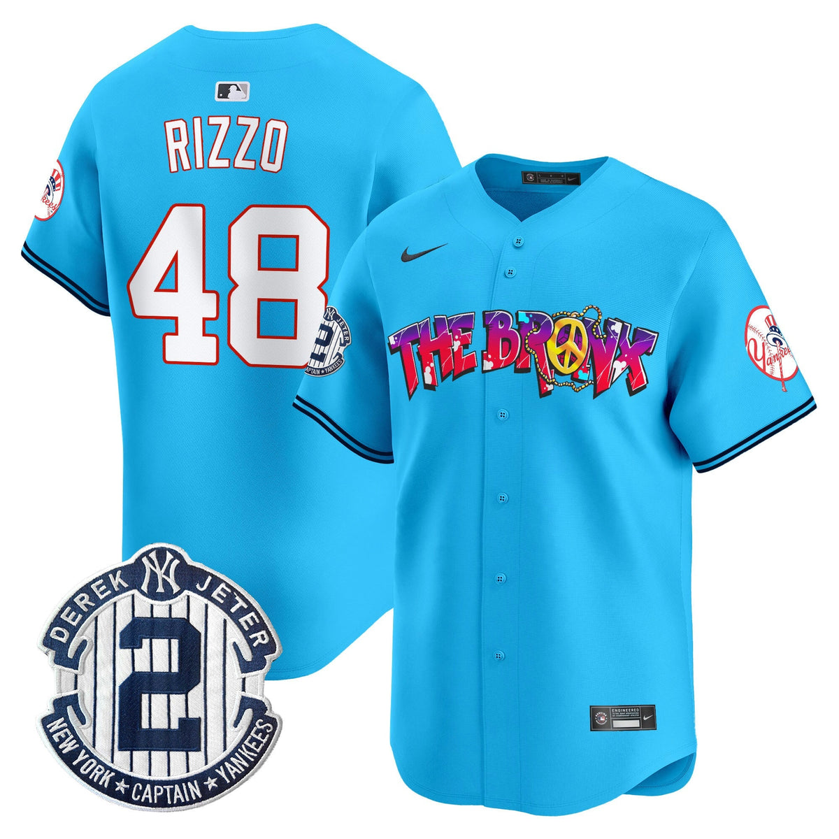 NYY The Bronx Graffiti Vapor Premier Limited Jersey V7 - All Stitched