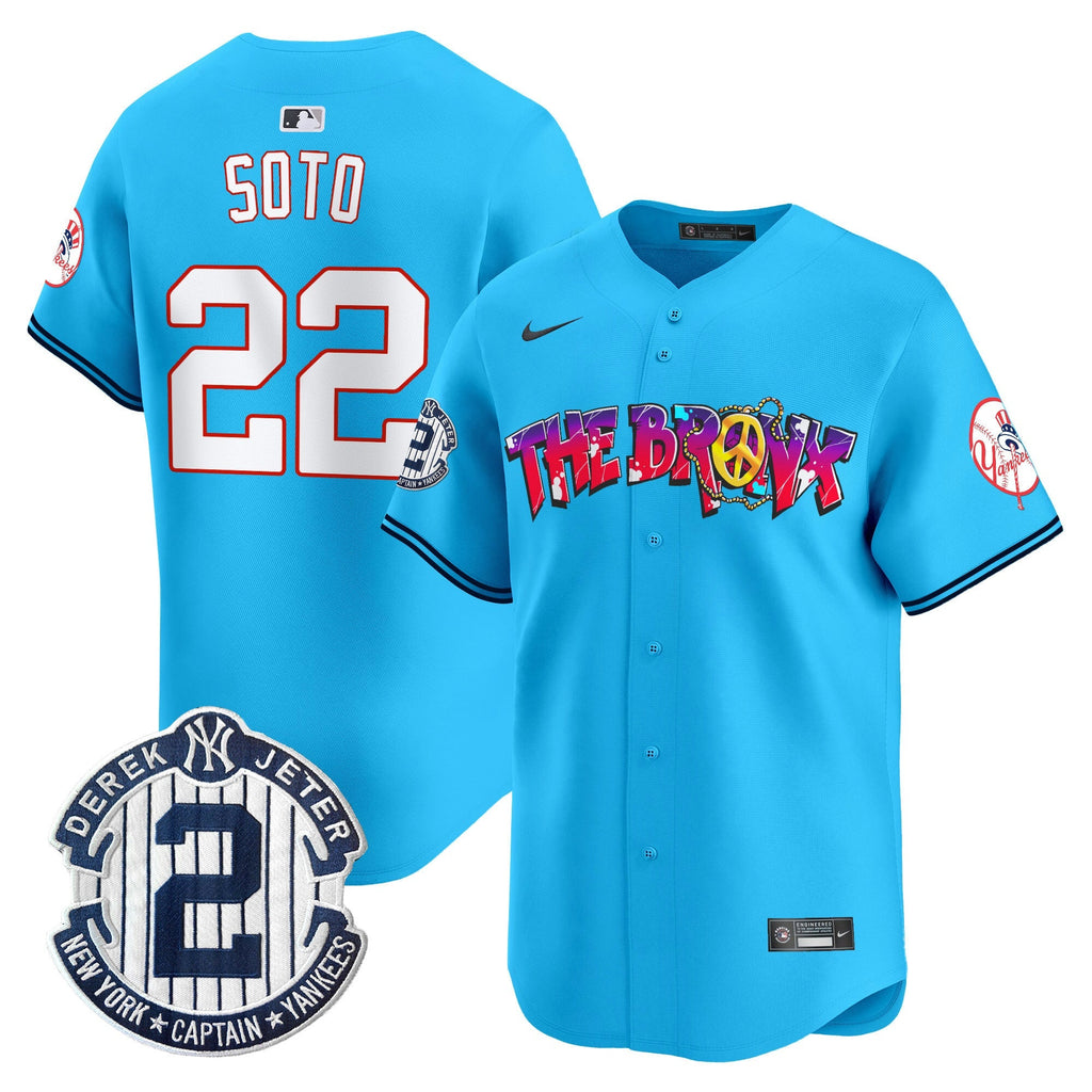 NYY The Bronx Graffiti Vapor Premier Limited Jersey V7 - All Stitched