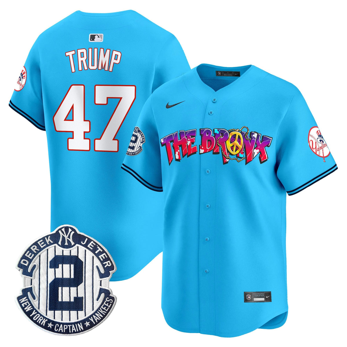 NYY The Bronx Graffiti Vapor Premier Limited Jersey V7 - All Stitched