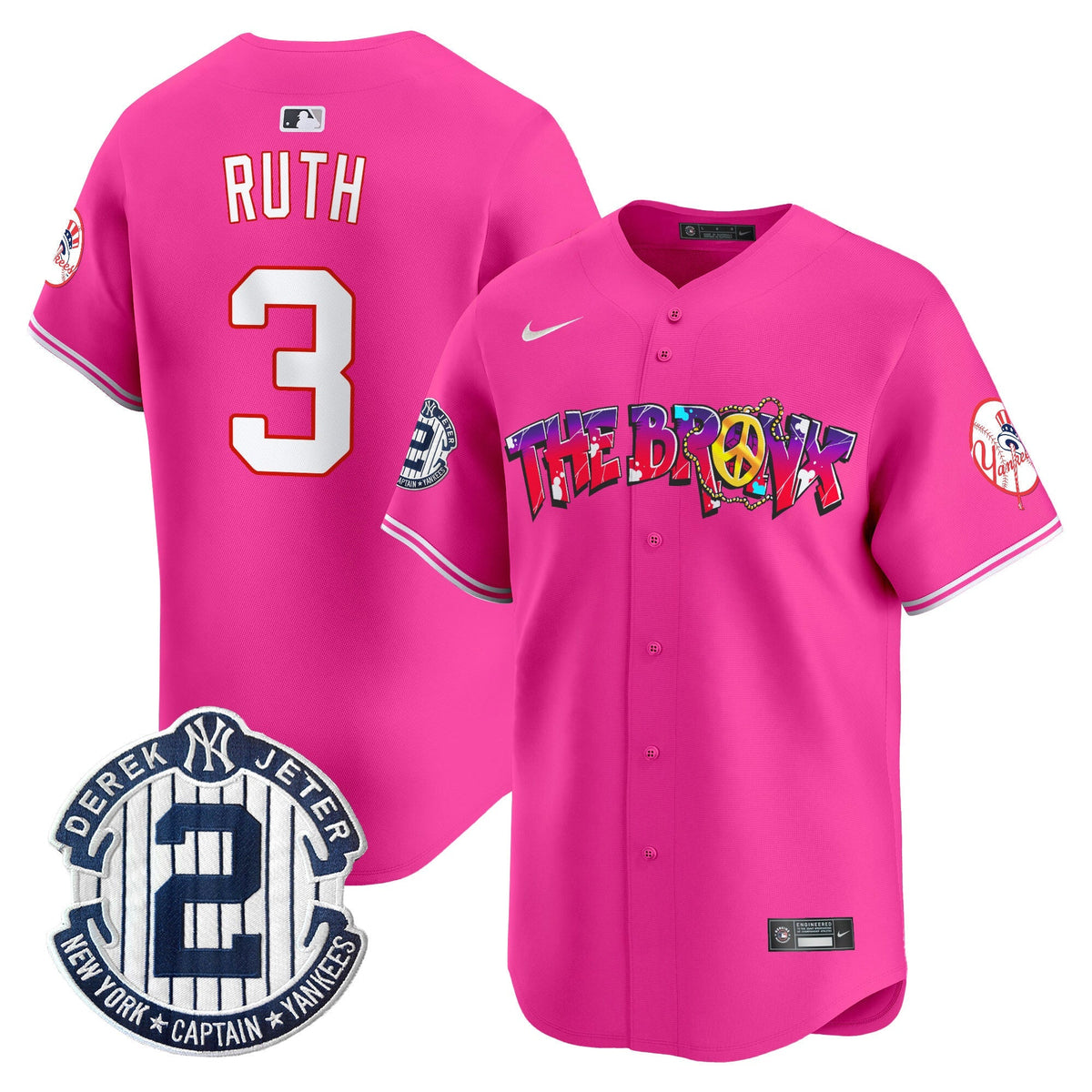 NYY The Bronx Graffiti Vapor Premier Limited Jersey V7 - All Stitched