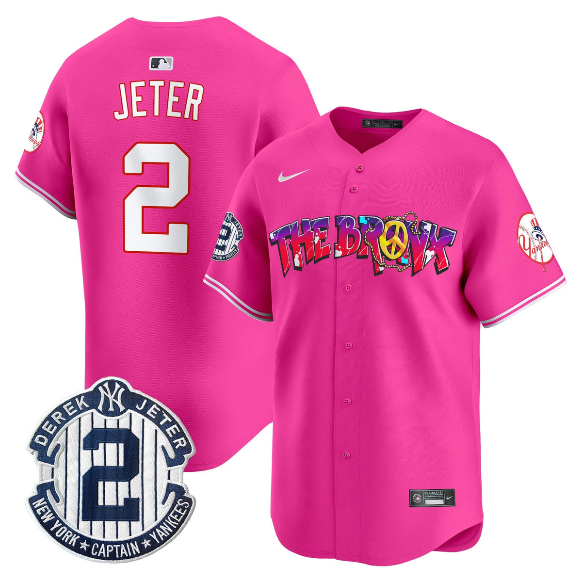 NYY The Bronx Graffiti Vapor Premier Limited Jersey V7 - All Stitched