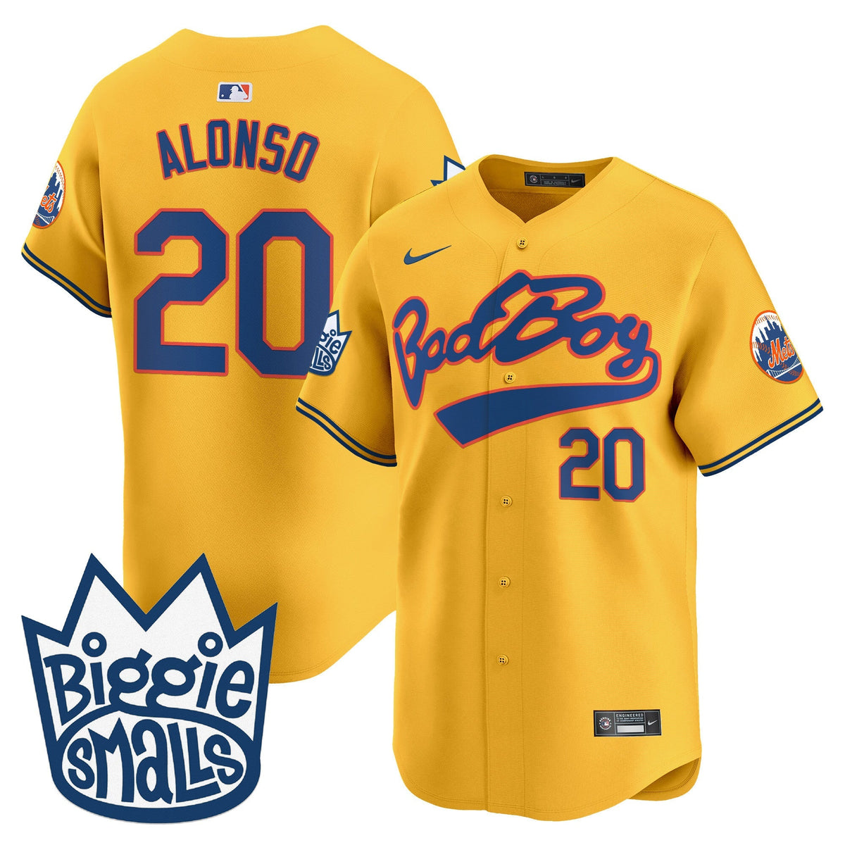 Mets Biggie Smalls Vapor Premier Limited Jersey - All Stitched
