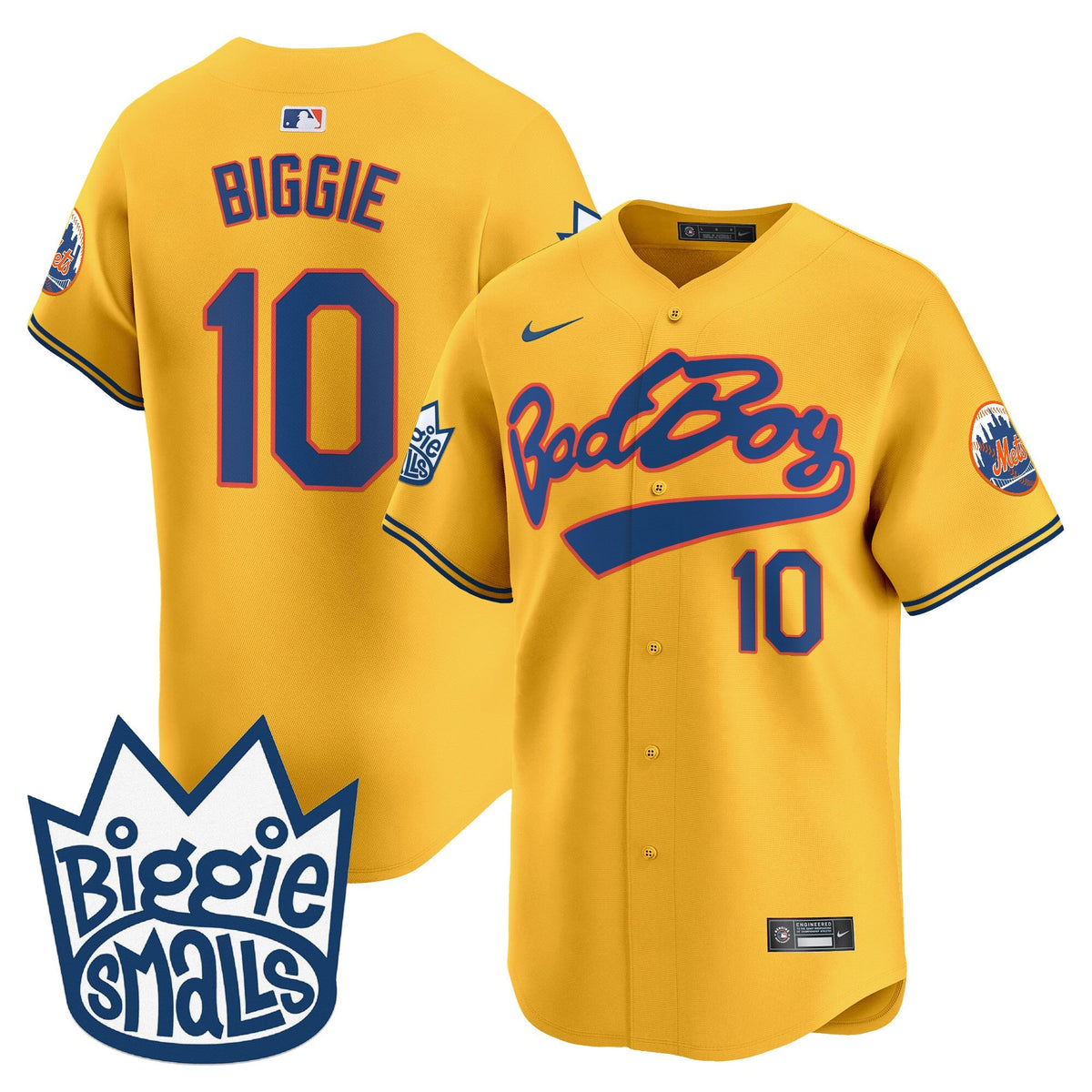 Mets Biggie Smalls Vapor Premier Limited Jersey - All Stitched