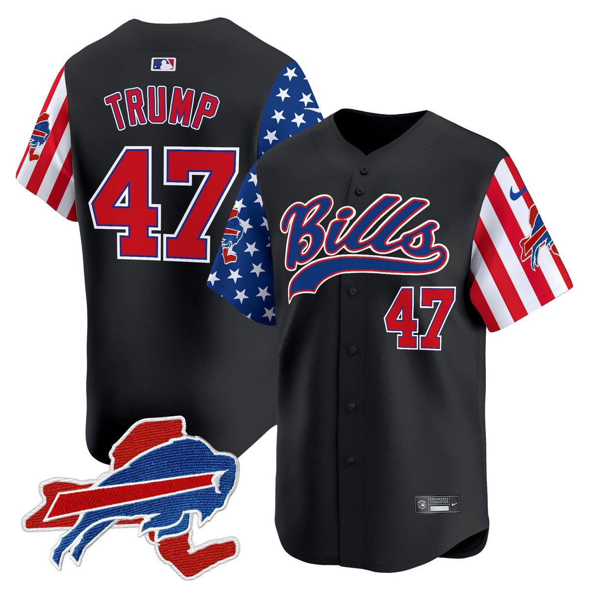 BUF 2024 American Style Vapor Baseball Jersey - All Stitched
