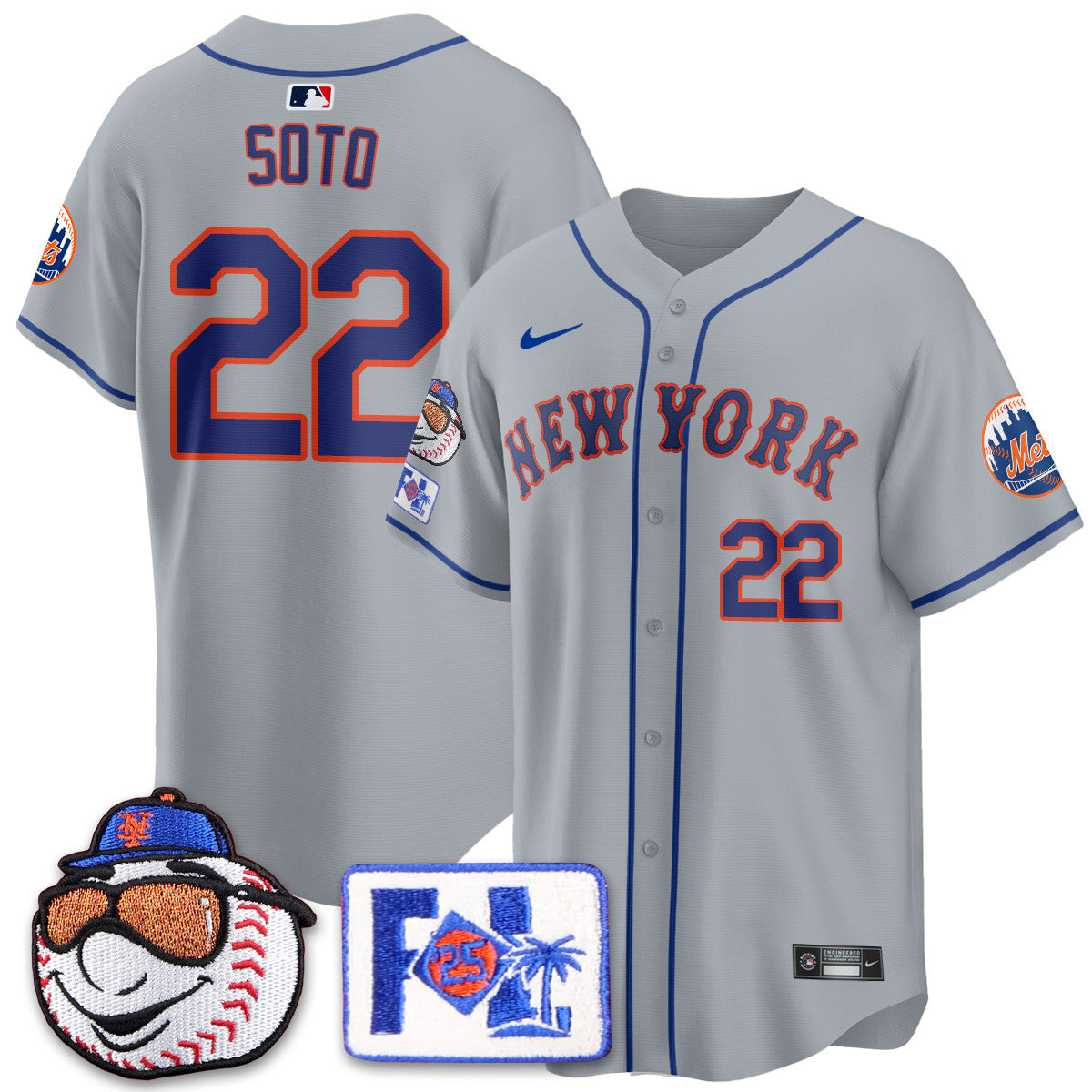 NYM 2025 Spring Training Jersey - All Stitched