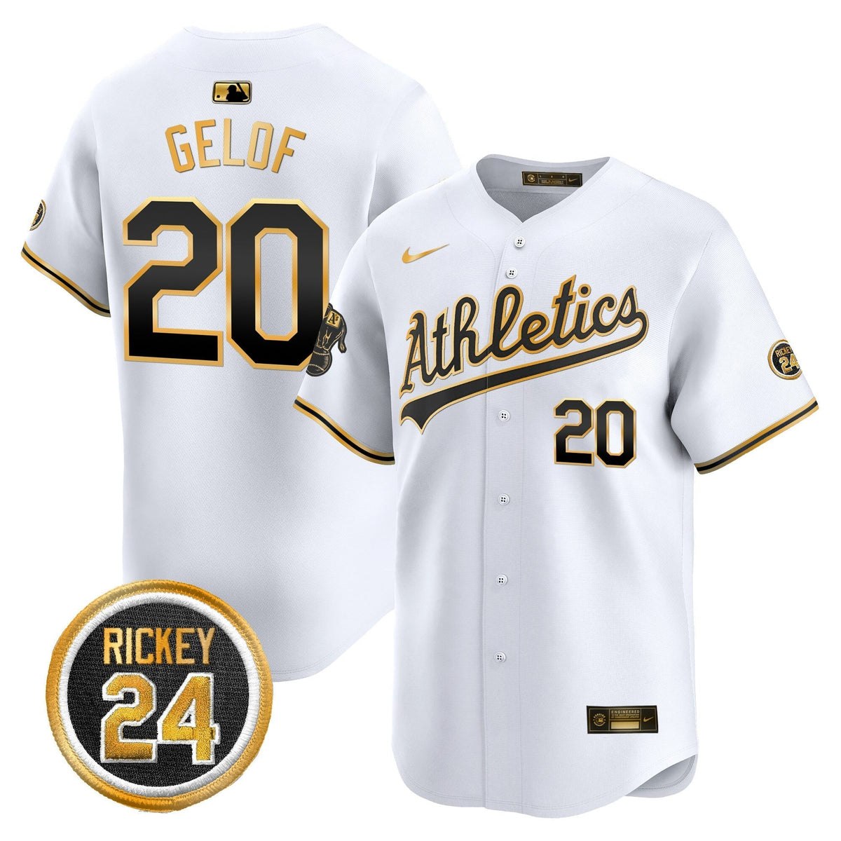 OAK Rickey Henderson Patch Vapor Premier Limited Jersey - All Stitched