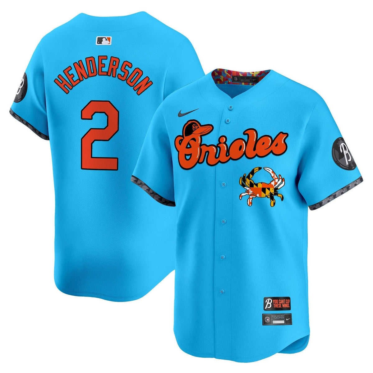 BAL Maryland Blue Crab Vapor Premier Limited Jersey - All Stitched