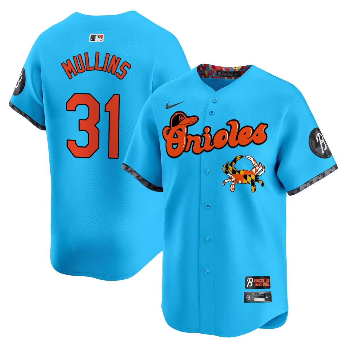 BAL Maryland Blue Crab Vapor Premier Limited Jersey - All Stitched