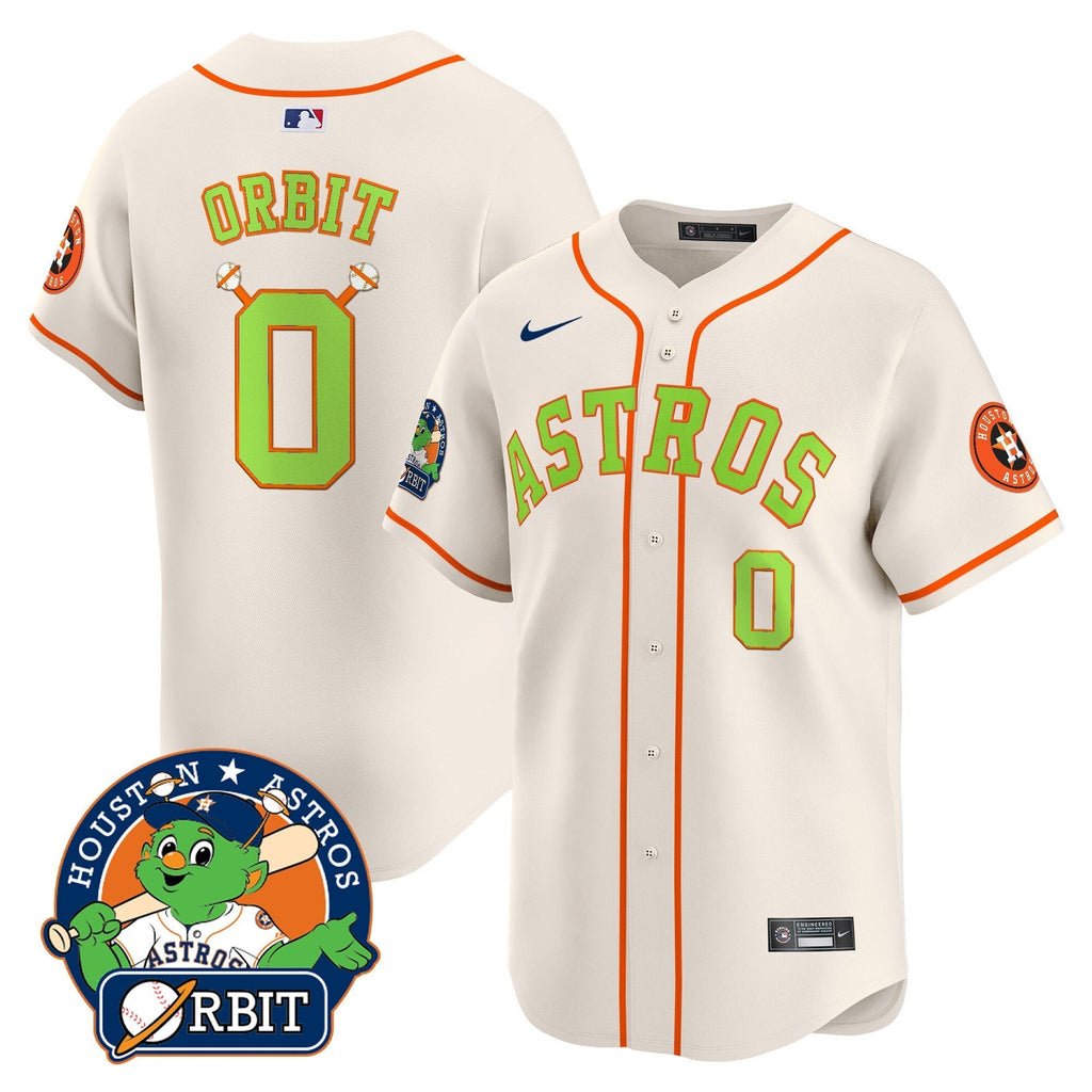 Astros Orbit Patch Vapor Premier Limited Jersey V2 - All Stitched