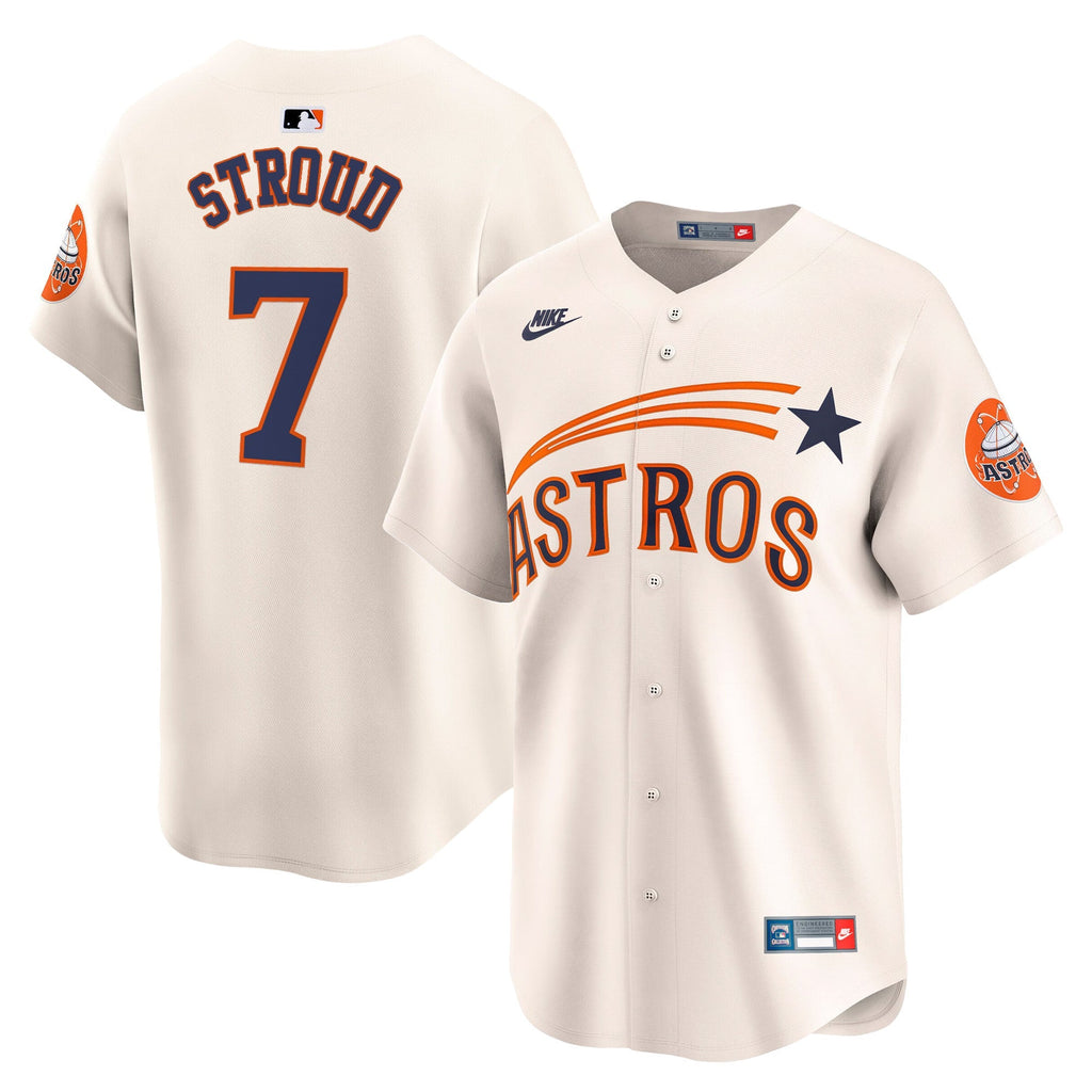 HOU Throwback Vapor Premier Limited Jersey - All Stitched