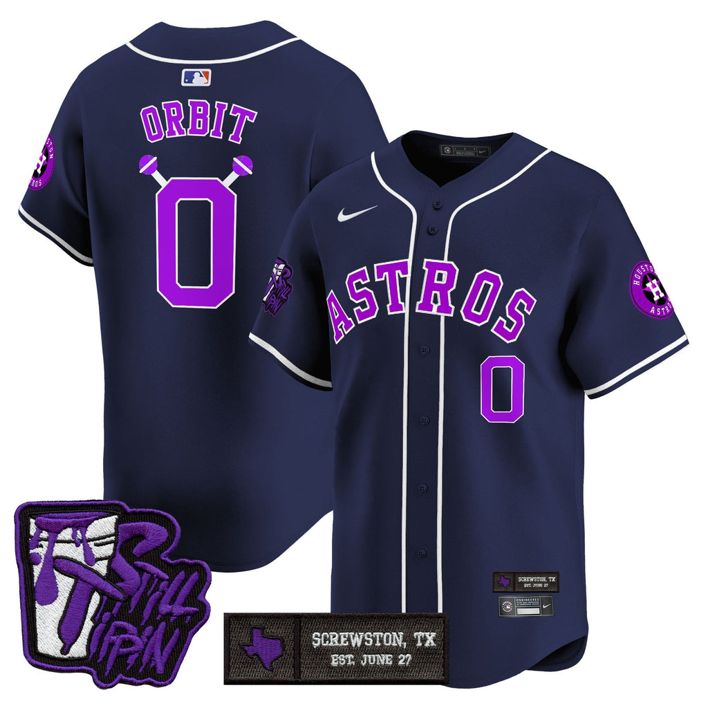 HOU DJ Screw Still Tippin Purple Patch Vapor Premier Limited Jersey - All Stitched