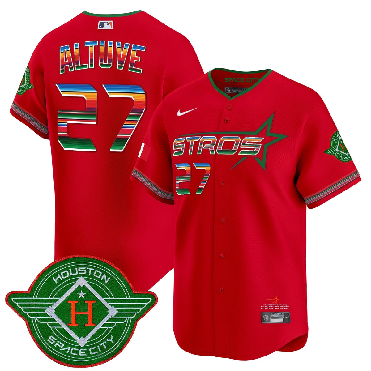Astros 2025 City Connect Mexico Vapor Premier Limited Jersey - All Stitched