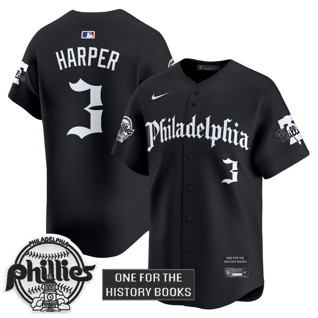 Phillies 'Retro Newspaper Edition' Vapor Premier Limited Jersey - All Stitched
