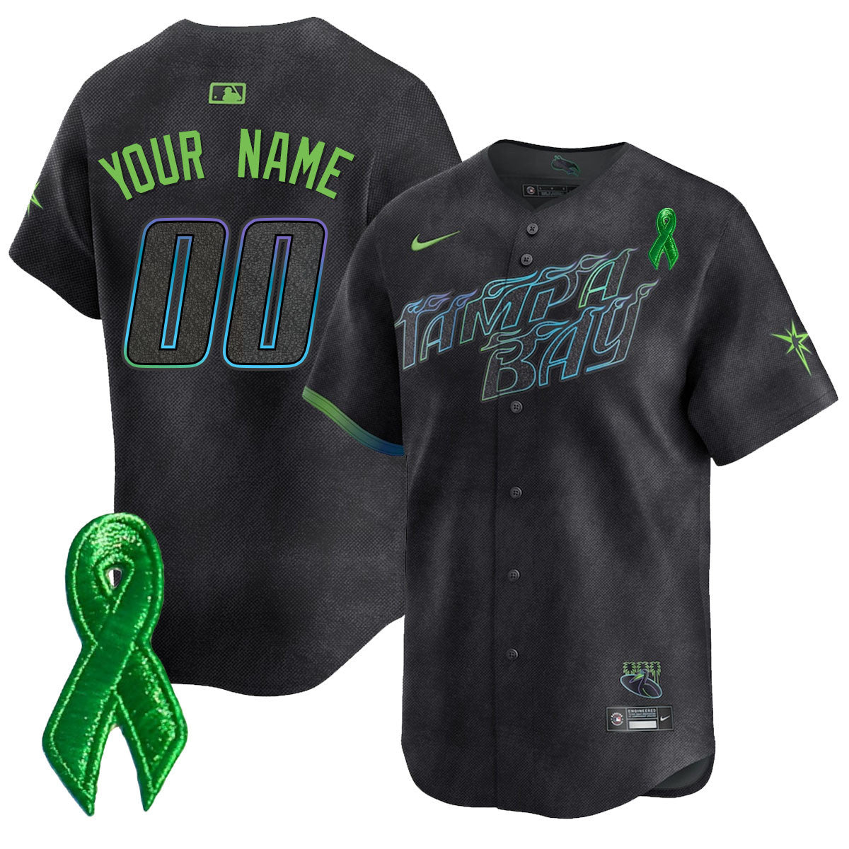 Tampa Bay Rays Mental Health Awareness Jersey - All Stitched