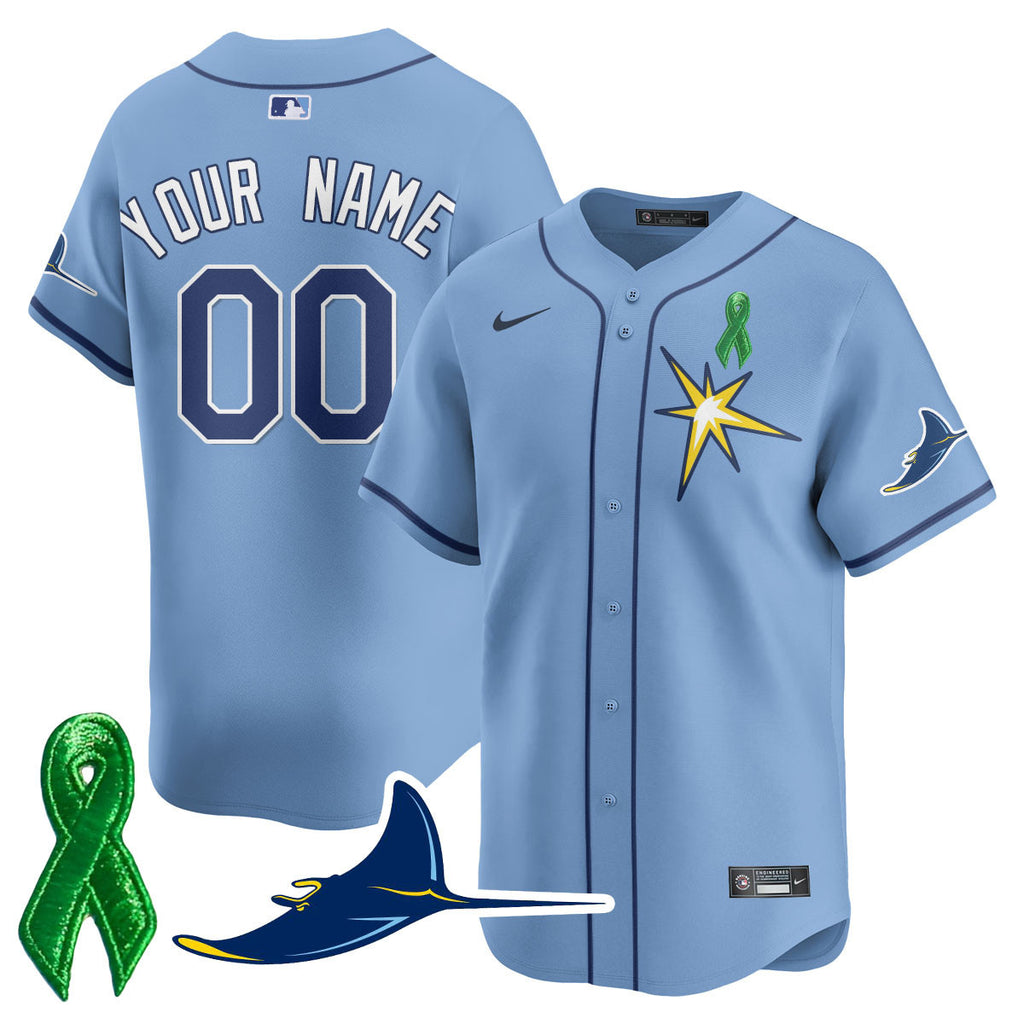 Tampa Bay Rays Mental Health Awareness Jersey - All Stitched