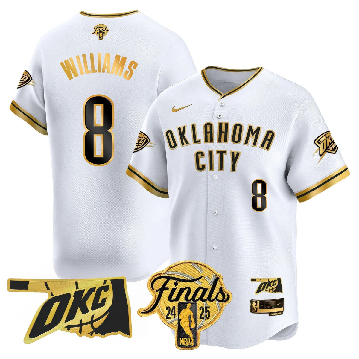 OKC Baseball Jersey - Final Patch - All Stitched