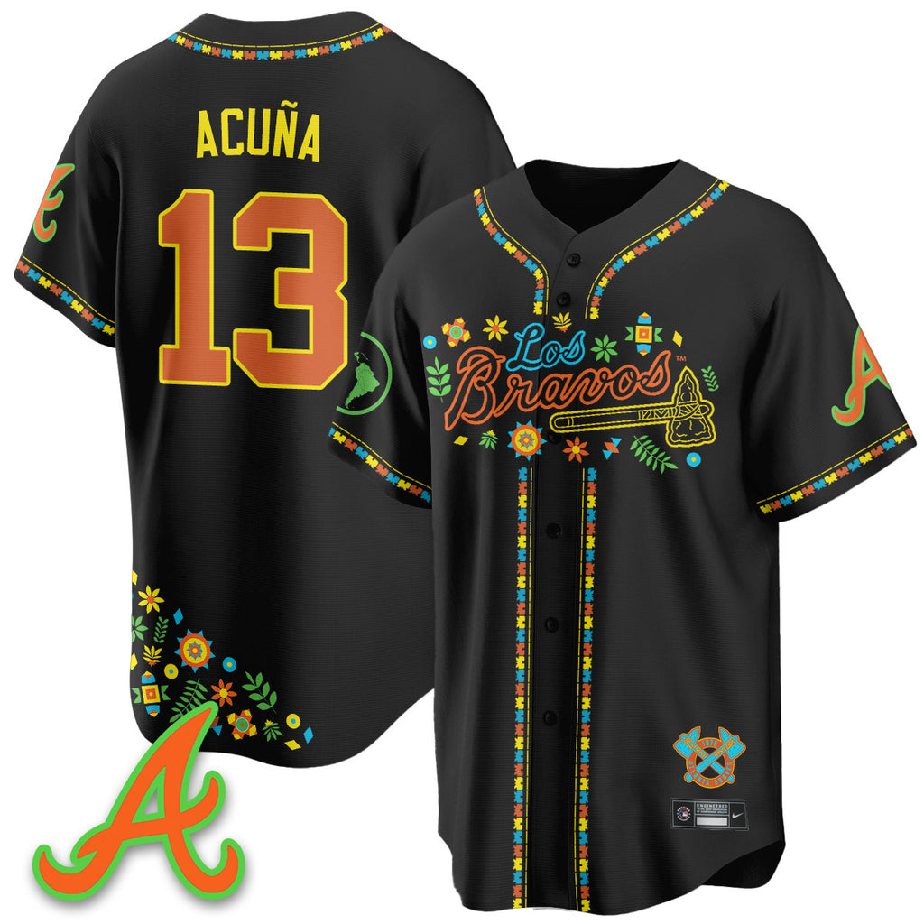 Women's Atlanta Braves 2025 "Los Bravos" Jersey - All Stitched