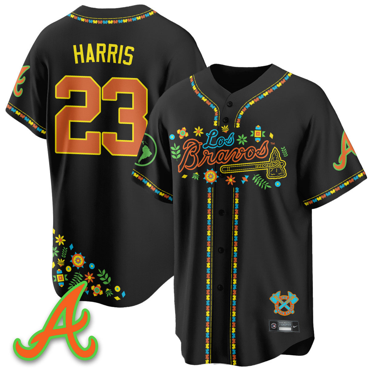 Women's Atlanta Braves 2025 "Los Bravos" Jersey - All Stitched