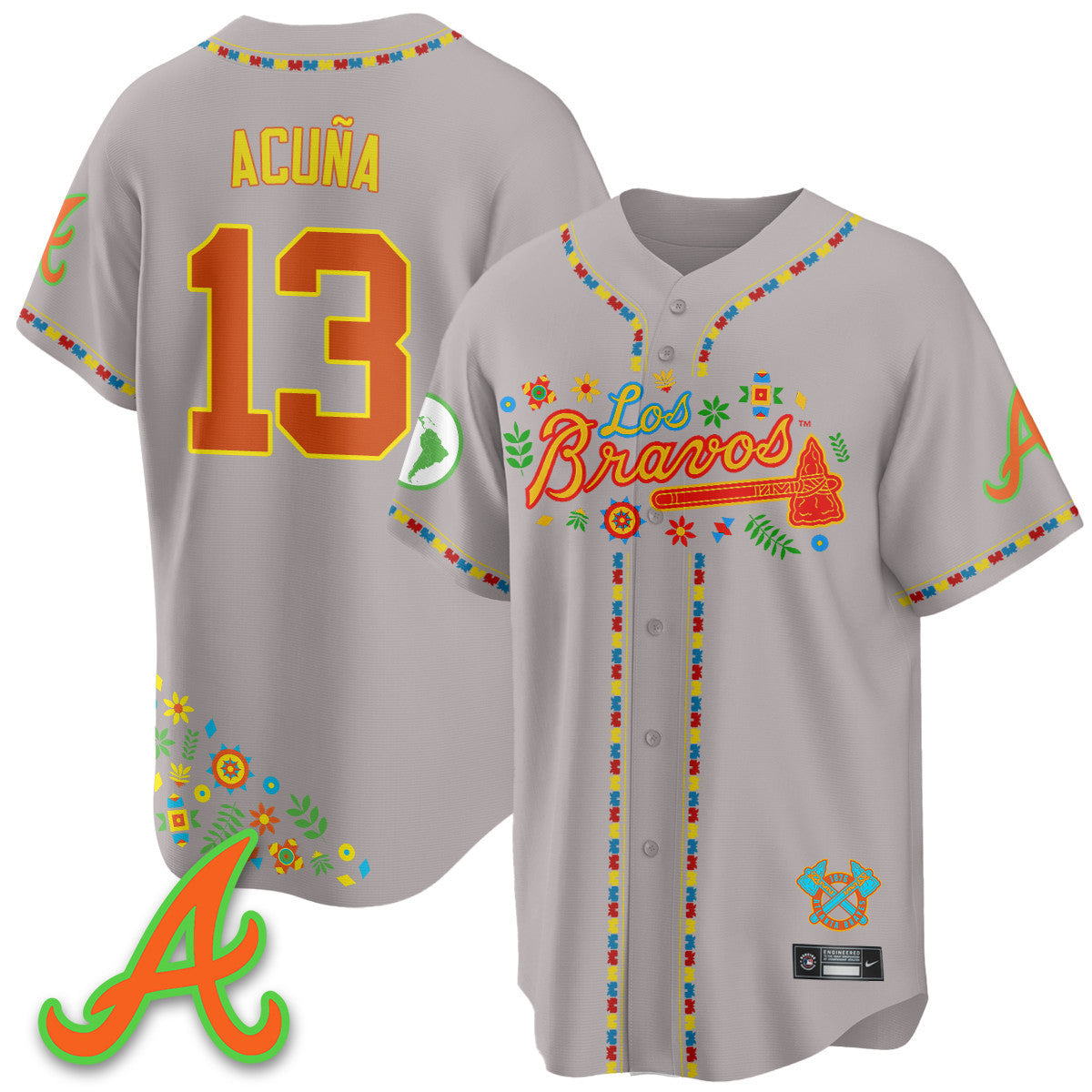 Women's Atlanta Braves 2025 "Los Bravos" Jersey - All Stitched