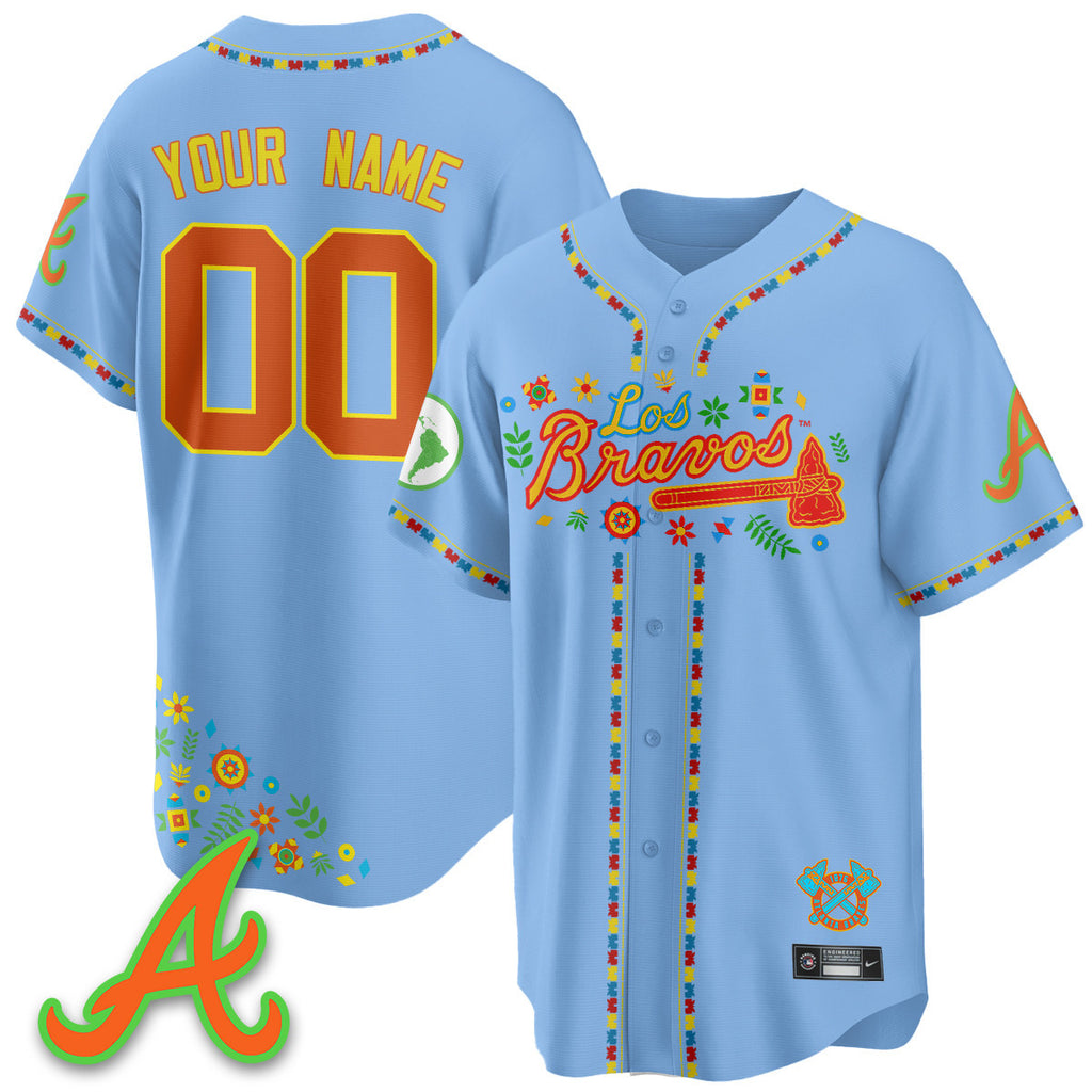 Atlanta Braves 2025 "Los Bravos" Jersey - All Stitched