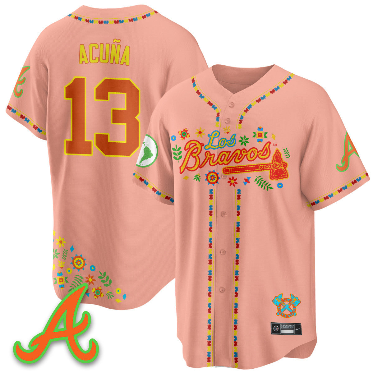 Women's Atlanta Braves 2025 "Los Bravos" Jersey - All Stitched