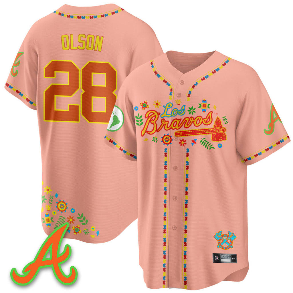 Atlanta Braves 2025 "Los Bravos" Jersey - All Stitched