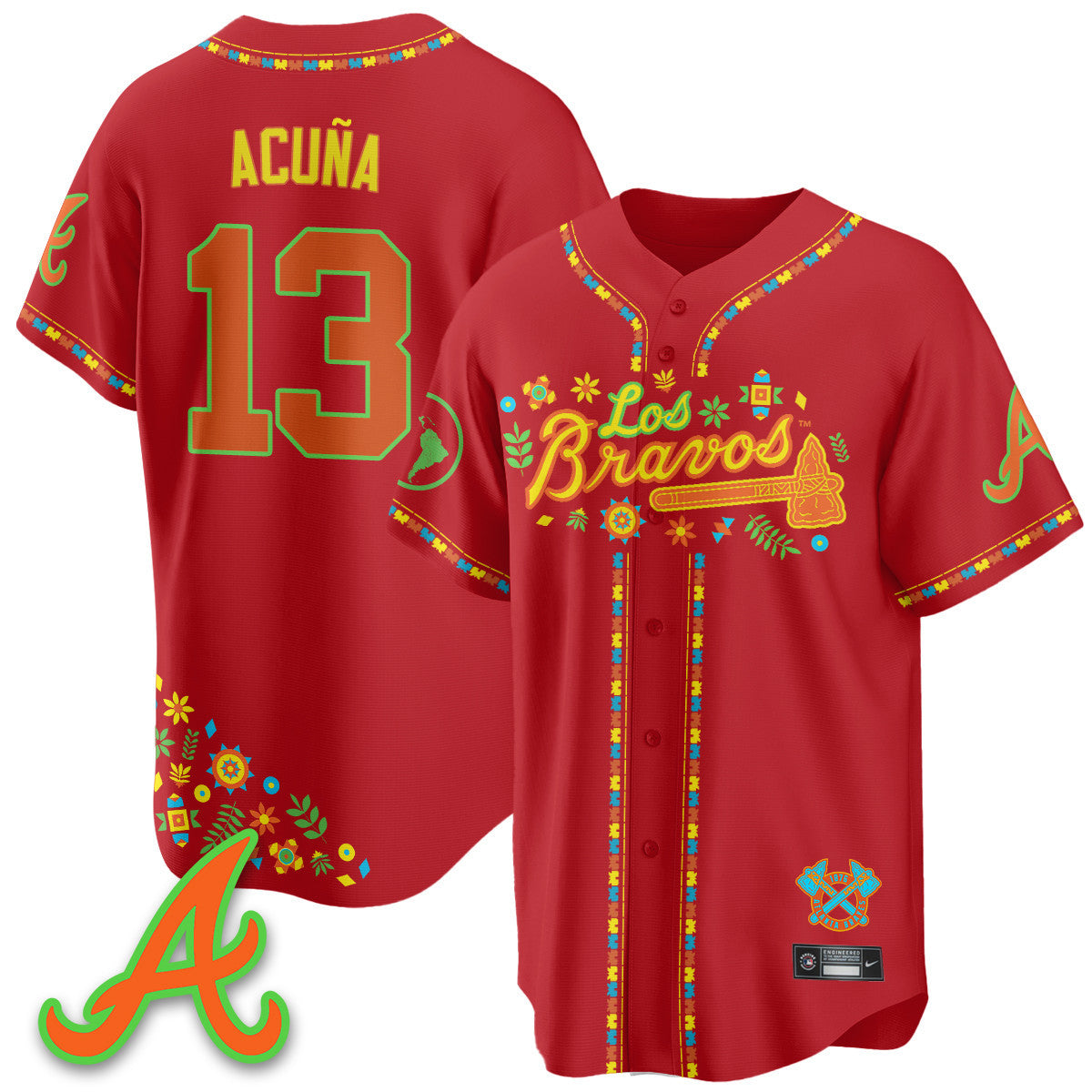 Women's Atlanta Braves 2025 "Los Bravos" Jersey - All Stitched