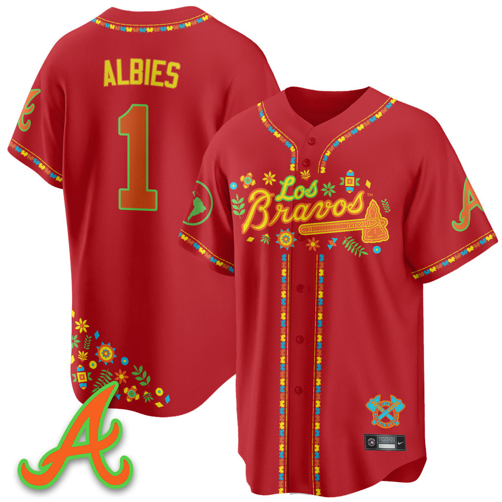 Atlanta Braves 2025 "Los Bravos" Jersey - All Stitched