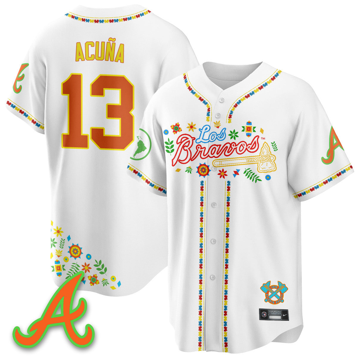 Atlanta Braves 2025 "Los Bravos" Jersey - All Stitched