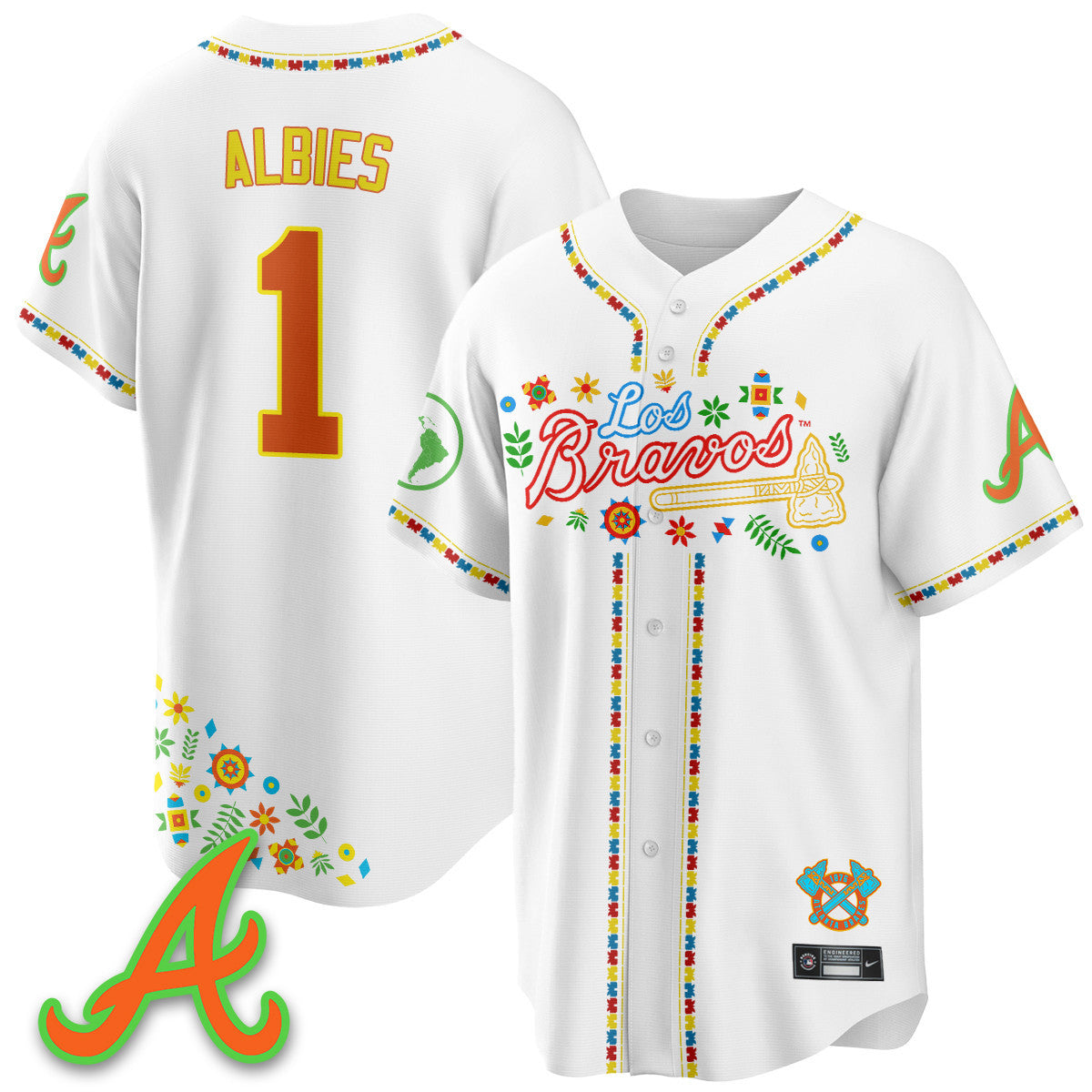 Atlanta Braves 2025 "Los Bravos" Jersey - All Stitched