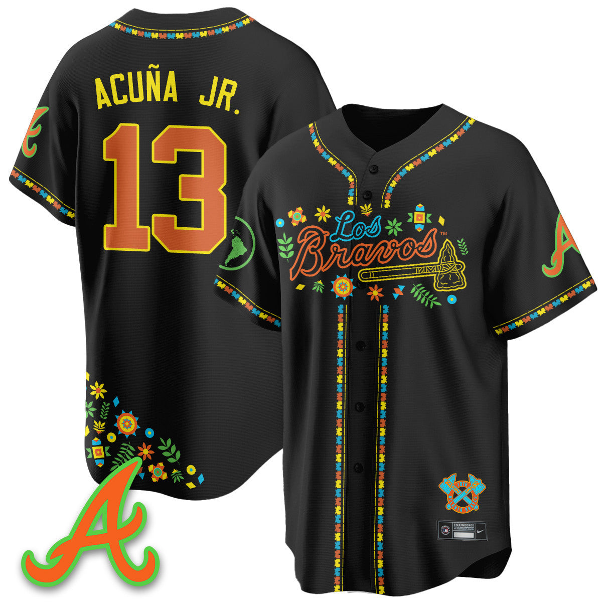 Women's Atlanta Braves 2025 "Los Bravos" Jersey - All Stitched