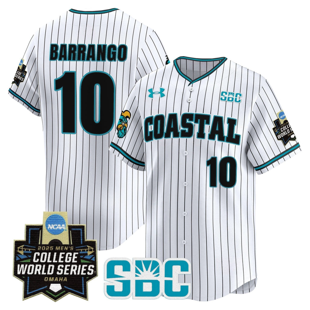 Coastal Carolina Chanticleers 2025 World Series Vapor Premier Limited Jersey - All Stitched