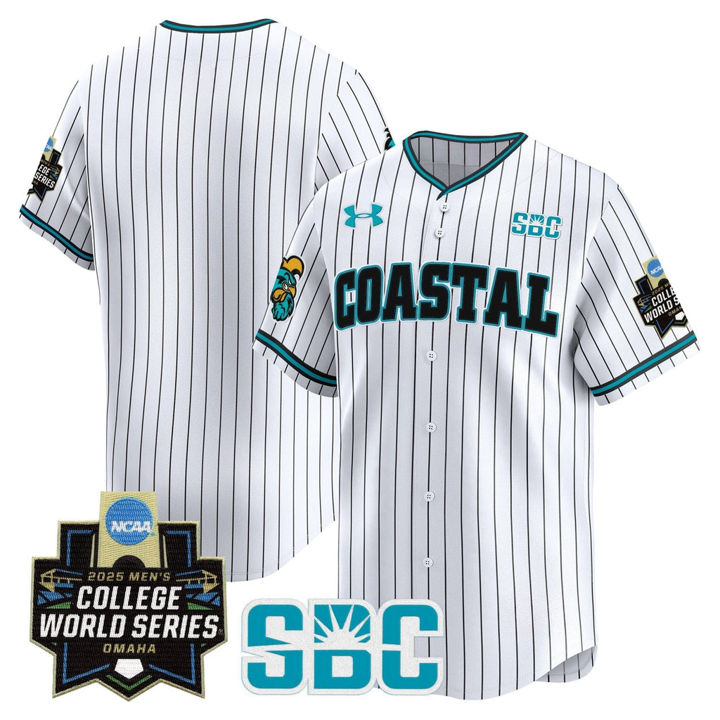 Coastal Carolina Chanticleers 2025 World Series Vapor Premier Limited Jersey - All Stitched