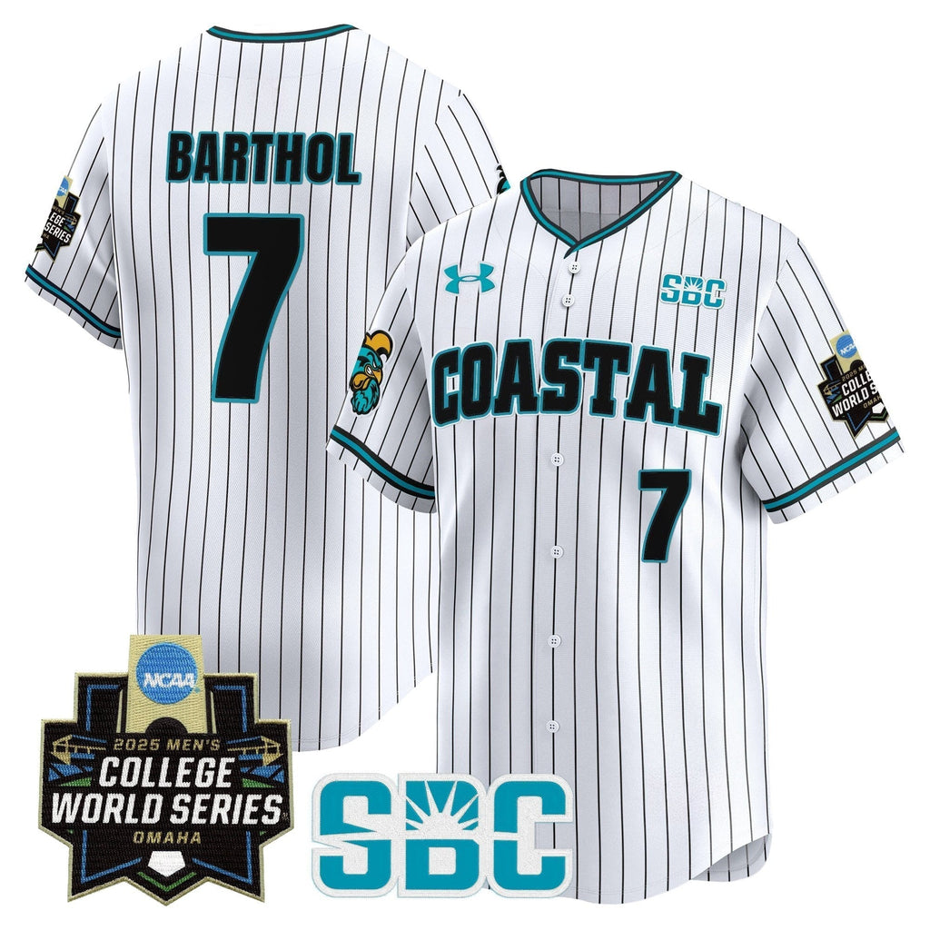 Coastal Carolina Chanticleers 2025 World Series Vapor Premier Limited Jersey - All Stitched