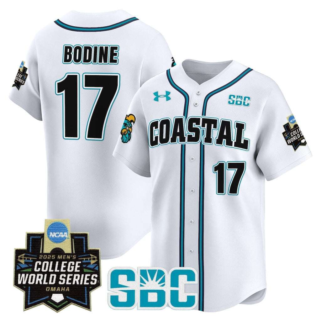 Coastal Carolina Chanticleers 2025 World Series Vapor Premier Limited Jersey - All Stitched
