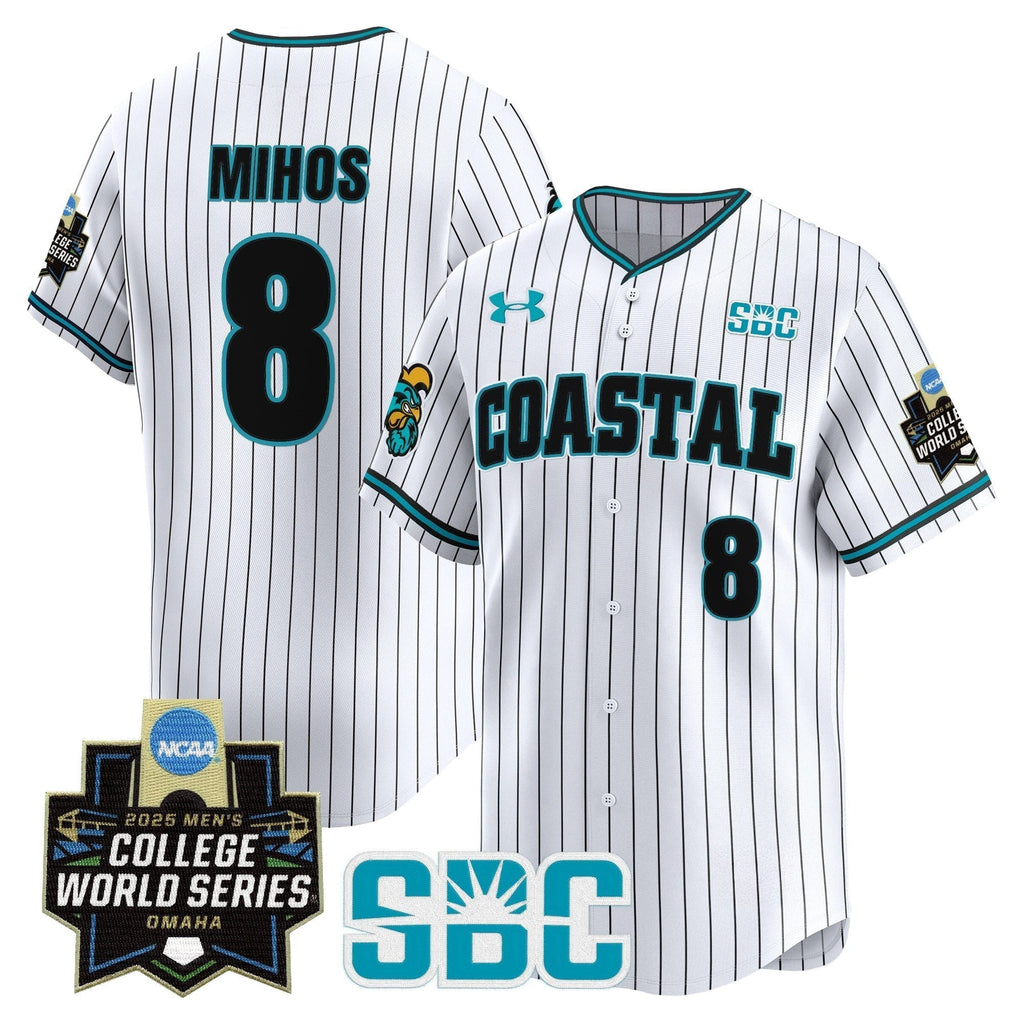 Coastal Carolina Chanticleers 2025 World Series Vapor Premier Limited Jersey - All Stitched