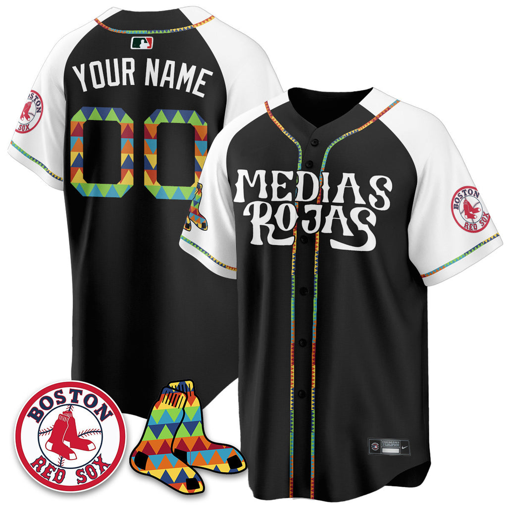 Women's Boston Red Sox "Medias Rojas" Limited Jersey - All Stitched