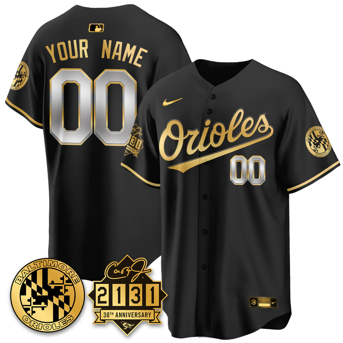 Custom Baltimore Orioles "30th Anniversary of 2131" Limited Jersey - All Stitched