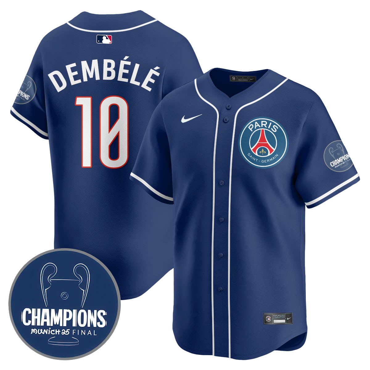 Paris Saint-Germain 2025 Soccer x Baseball Limited Jersey - All Stitched