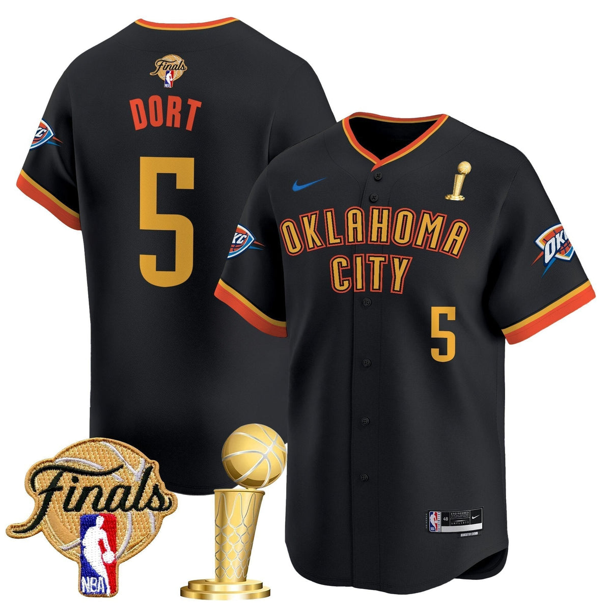 OKC 2025 Champions Vapor Baseball Jersey - All Stitched