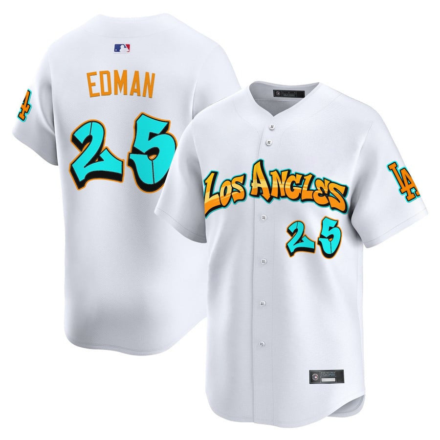 Men's Los Angeles Dodgers 'Graffiti Street Style Edition' Vapor Premier Limited Jersey - All Stitched