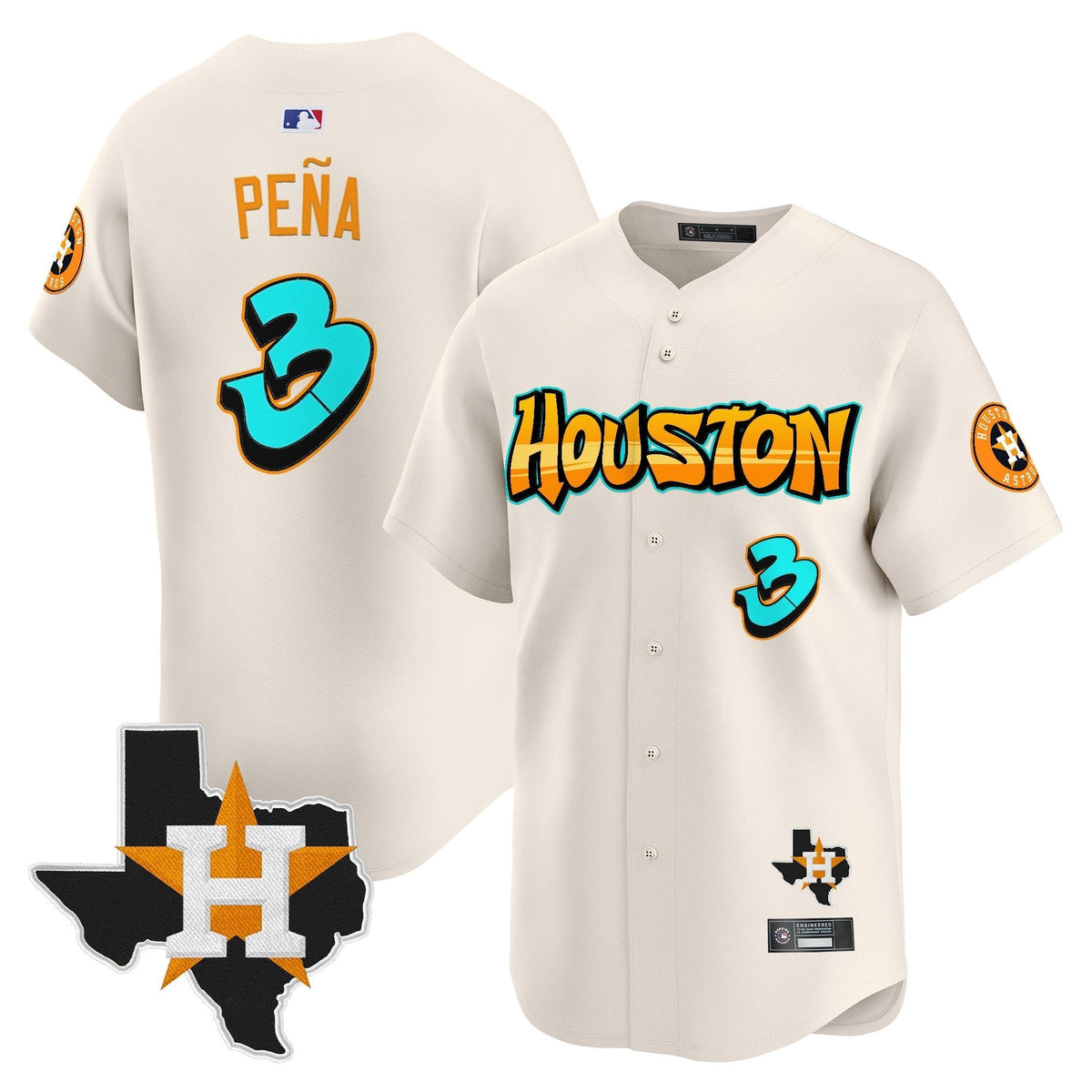 HOU 'Graffiti H-Town Edition' Vapor Premier Limited Jersey - All Stitched